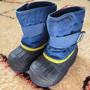 Share Cat & Jack Kids Toddler boy Winter Snow Boots Size 6 Blue Thermolite Water